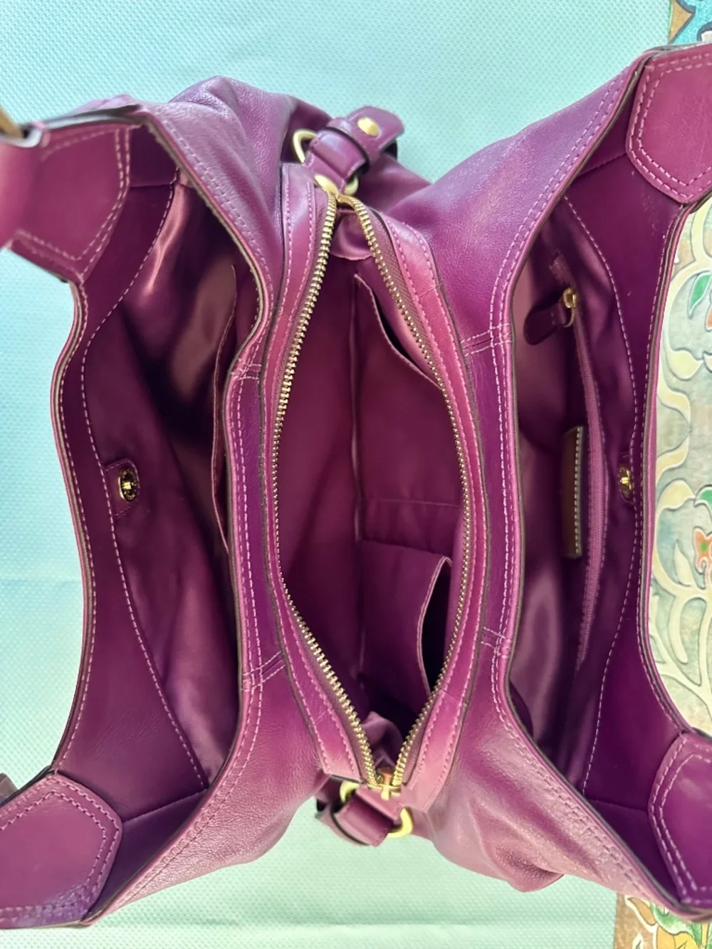 Coach Madison Maggie Hobo - Limited Plum Color